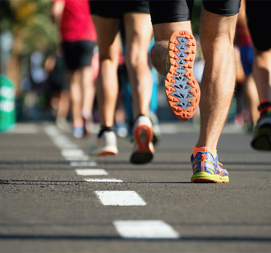 People running