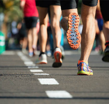 People running