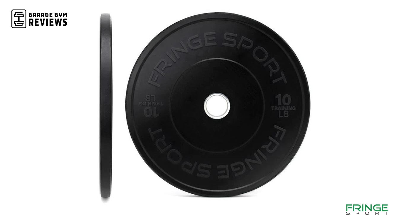 Fringe Sport Black Bumper Plates with Garage Gym Reviews watermark
