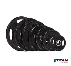 Titan Fitness LB Black Grip Plates