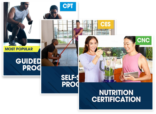 CPT Guided Study Plus Corrective Exercise Specialization Plus Nutrition Certification